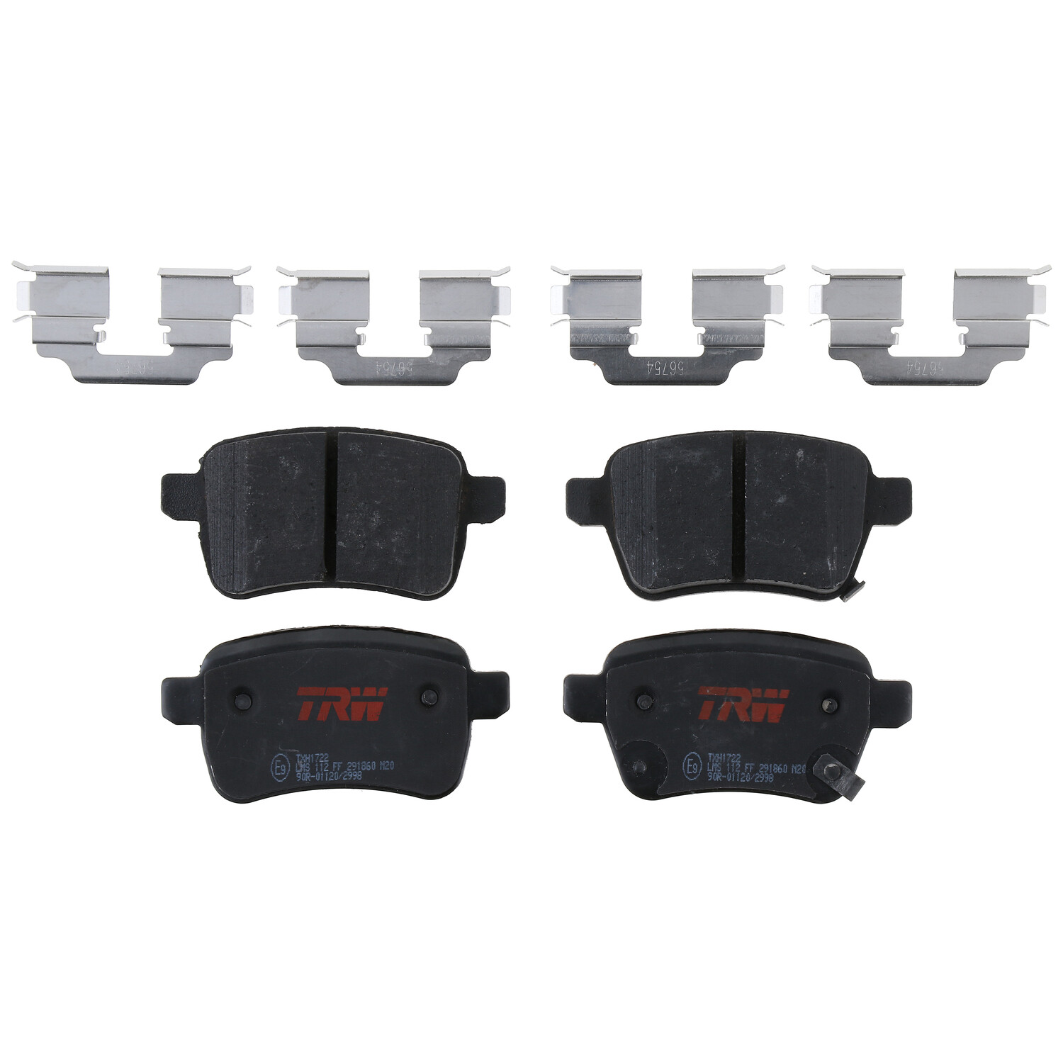 Rear Disc Brake Pad Set for Fiat 500L 2014 - 2020 TRW Ultra TXH1722