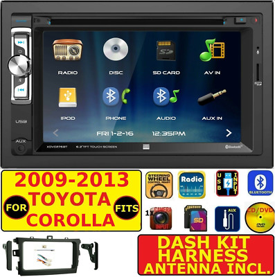 FITS 2009-13 TOYOTA COROLLA BLUETOOTH USB CD/DVD SD AUX CAR RADIO STEREO PACKAGE