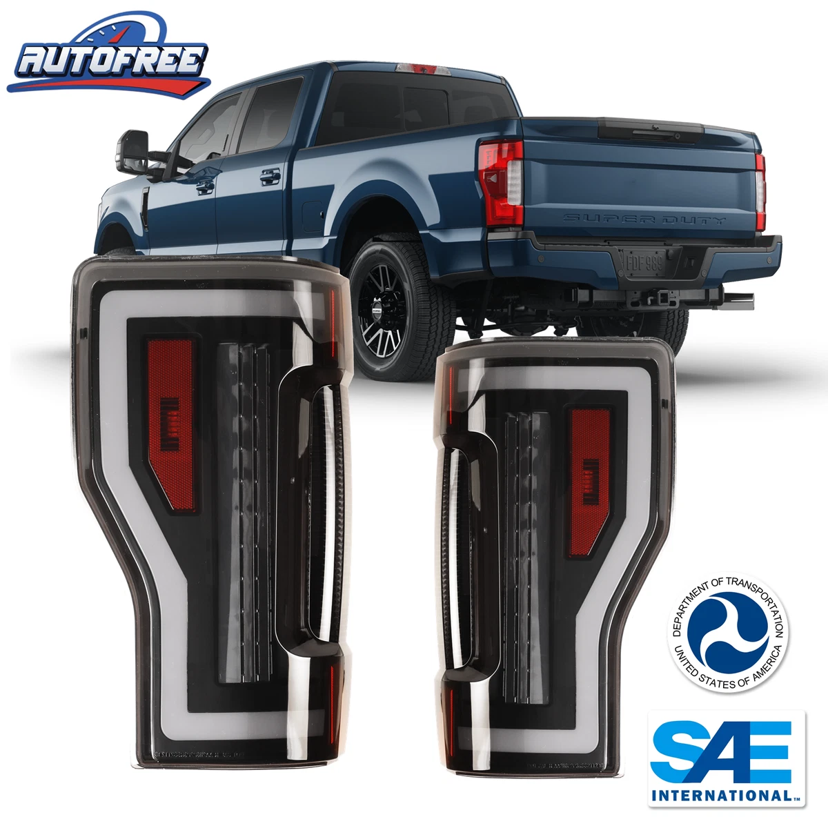 For 17 19 Ford F250 F350 F450 Super Duty LED Tail Lights