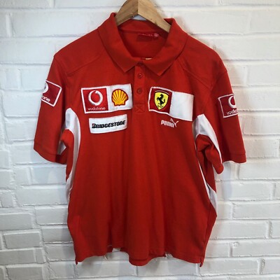 Puma Ferrari Vodafone F1 Polo Golf Shirt Michael Schumacher