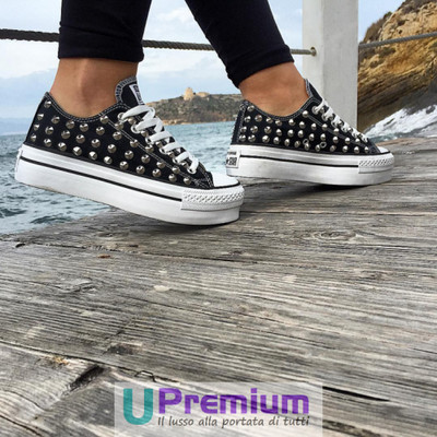 all star platform borchie nere