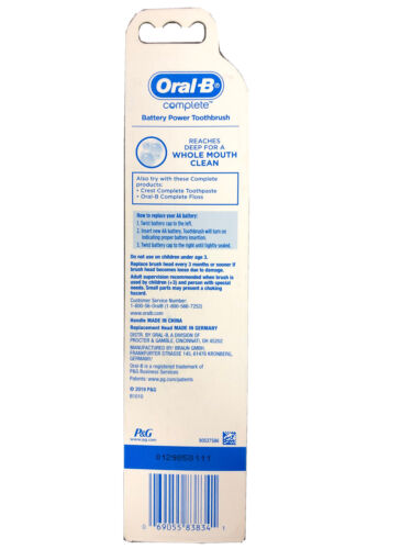 NEW Oral-B Complete Action Deep Clean Electric Toothbrush Blue - Picture 2 of 2