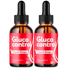  2 Pack Gluco Control Blood Support Drops Advanced Vitamin Supplement 2ML
