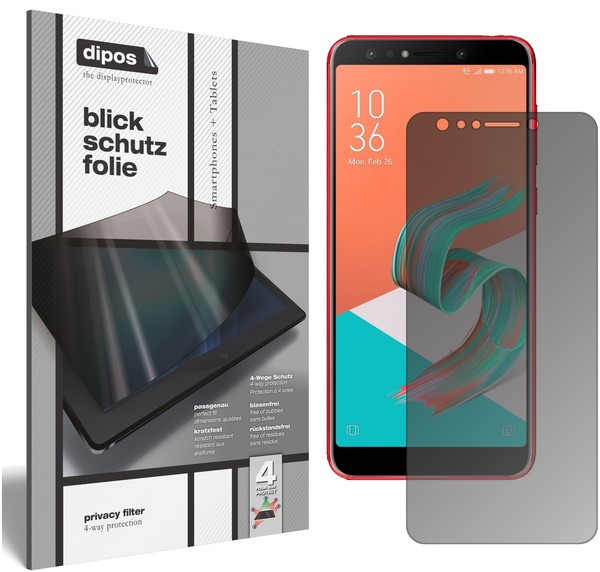 Schutzfolie FüR Asus Zenfone 5 Lite (ZC600KL) Blickschutzfolie Matt Display-image