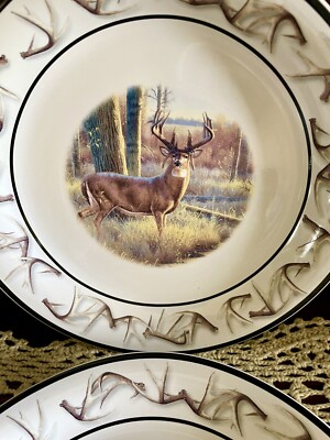 BASS PRO SHOPS OLD MOSSY HORNS WHITETAIL BUCK DINNERWARE REPLACEMENTS