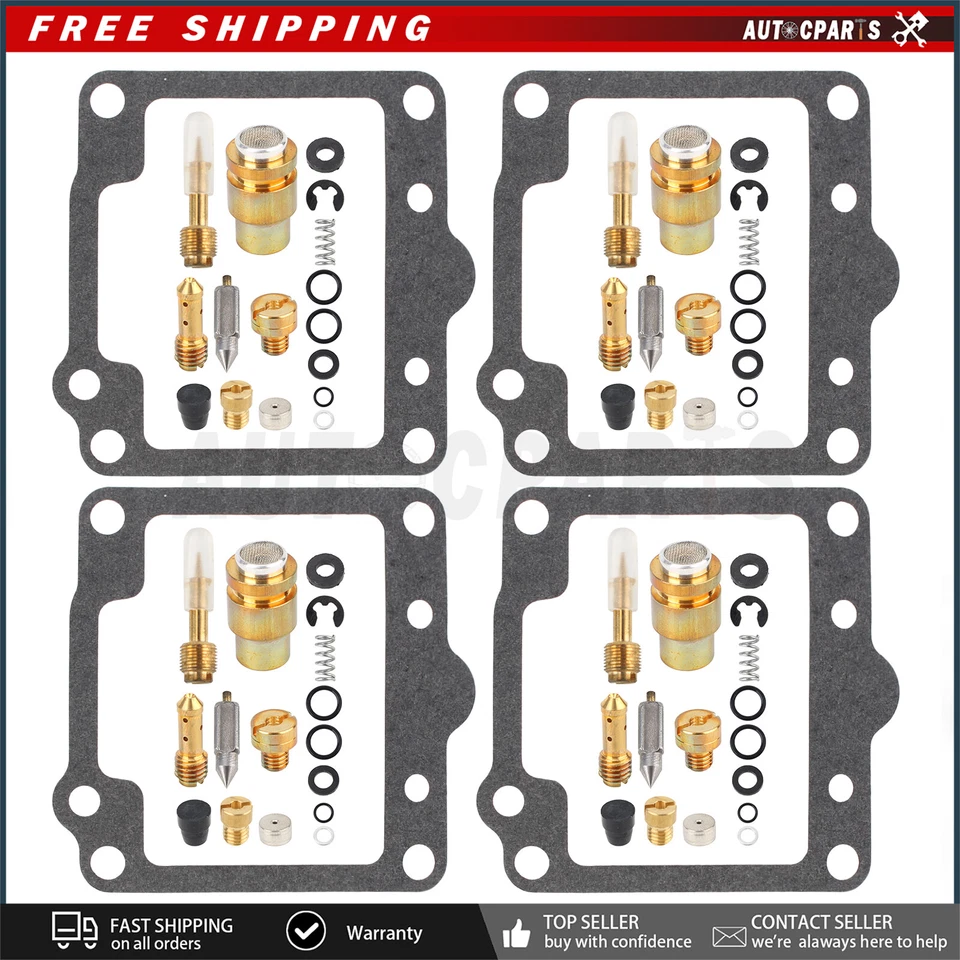 4x kits de reconstrucción de reparación de carburador para 1980-83 Suzuki GS750ES GS750L GS750T  Foto 4 de 4