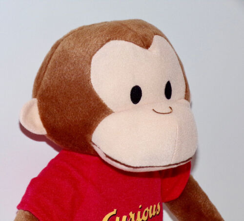 13" CURIOUS GEORGE Monkey w/ Red Shirt Plush Stuffed Animal by Toy Factory - NWT - Picture 7 of 11