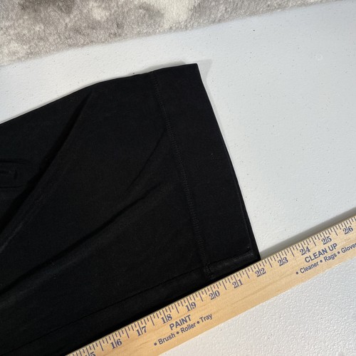 Chicos Pants Womens Size Extra Large (3) Black Acetate Spandex Stretch Wide Leg - Picture 10 of 13