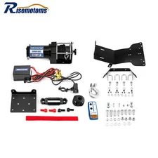ATV 3000 LBS 12V Winch Mount Kit For 2000-2007 Honda Rancher TRX350/TRX400