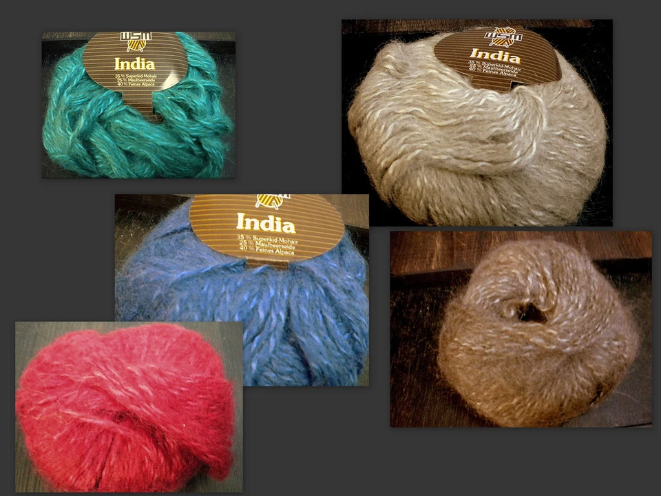 Wolle, Kid Mohair, Seide, Alpaka, Merino, hochwertig, Garngemisch, Vintage Retro - Bild 1 von 1