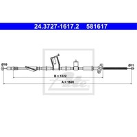 ATE Handbremsseil Bremsseil Hinten Links Passend FüR Honda CR-V II Rd_