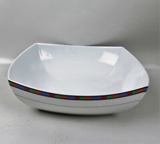 Eschenbach Bavaria Domus Sch&uuml;ssel Schale Porzellan mit buntem Rand-Muster 21 cm