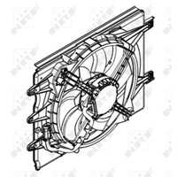 LüFter MotorküHlung KüHlerlüFter Passend FüR Fiat 500L 199_ 1.4