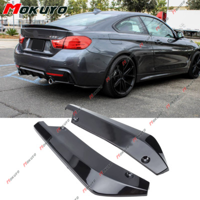 For BMW 4 Series F32 F33 F36 Sport Black Car Rear Bumper Lip Spoiler Splitter