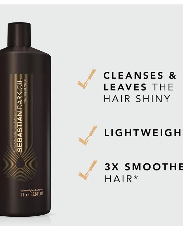 NEW Sebastian Dark Oil Lightweight Shampoo 1L/ 1000ml Free Ship! - Image 4 of 4