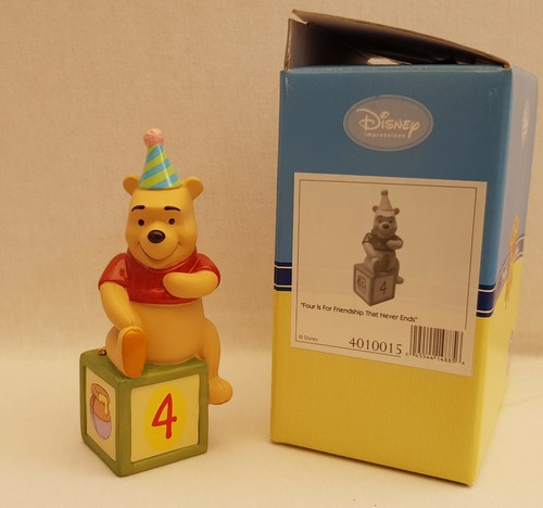 ENESCO DISNEY WINNIE POOH & FRIENDS 4 FIGUR 2008 EEYORE PUUH PIGLET ROO IAAH RUH - Bild 3 von 3