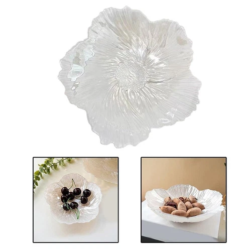 Versatile Art Glass Bowl Crystal Glass Dessert Dish Modern Candy Tray Snack* - Picture 12 of 21