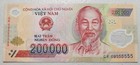Vietnam 200,000 Dong 2009 Solid #5's, AU