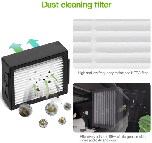Replacement Parts Side Brush&Filters For iRobot Roomba i7 i7+/i7 Plus E5 E7 - Picture 5 of 7