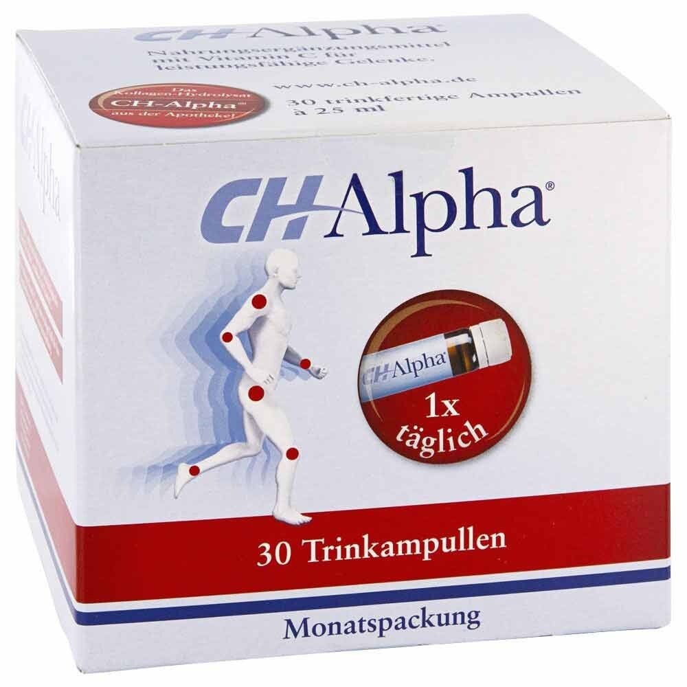 CH-Alpha® Kollagen Trinkampullen Kollagenhydrolysat hochdosiert | Peptide Typ 1&3 + Vitamin C | Premium Trinkkollagen mit hochwertigen Peptiden für Knorpel, Knochen und Bindegewebe – 30 Trinkampullen - Bild 2
