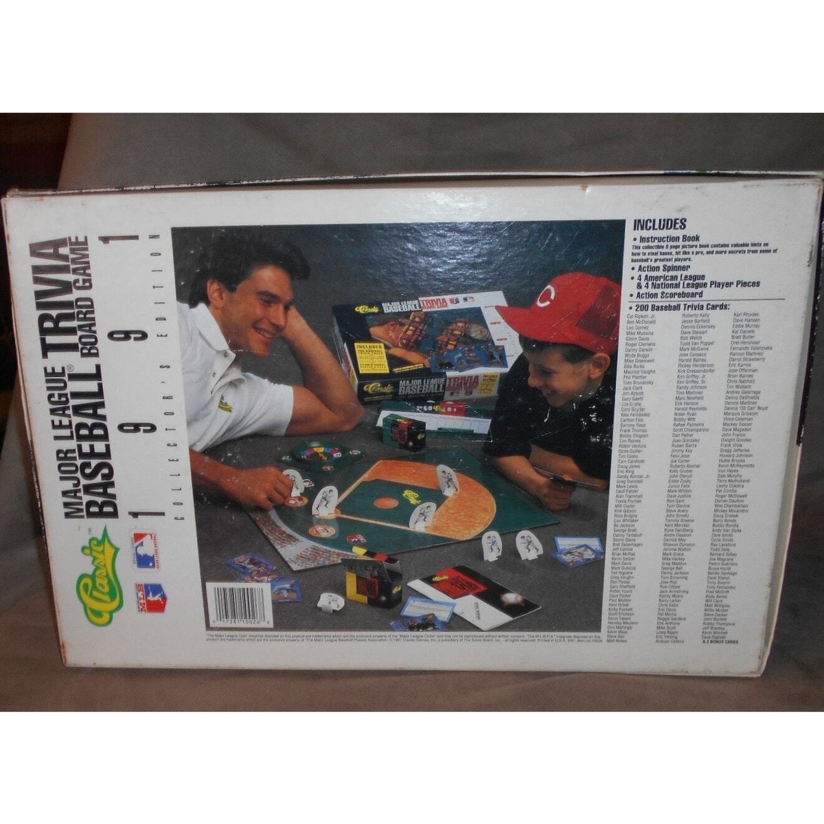 Classic Major League Baseball Trivia Board Game 1991 Limited