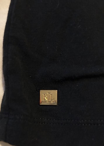 Lauren Ralph Lauren Womens Cozy Viscose Turtleneck Short Sleeve - Medium - Picture 2 of 3