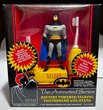 BATMAN The ANIMATED SERIES TALKING TOOTHBRUSH MIB JANEX 1993 BATTERY POWERED