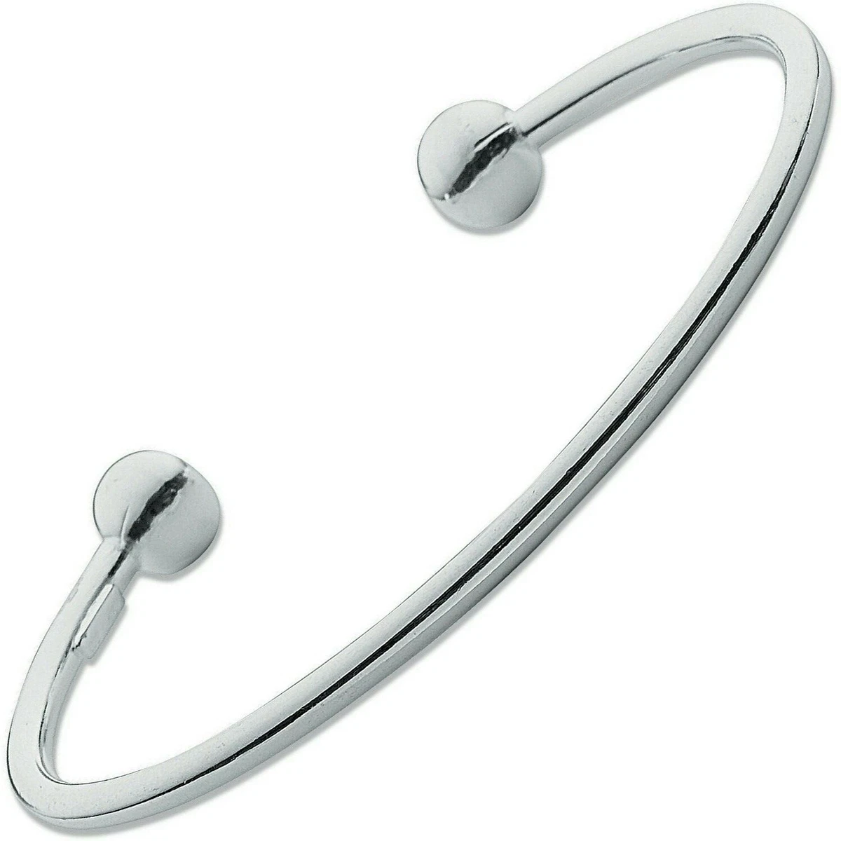 Solid silver torque bangle ladies deals