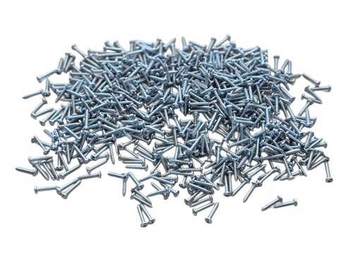 Paquete de 100 tornillos autorroscantes Phillips con cabeza de bandeja chapada en zinc #6 x 3/4 - Imagen 3 de 4