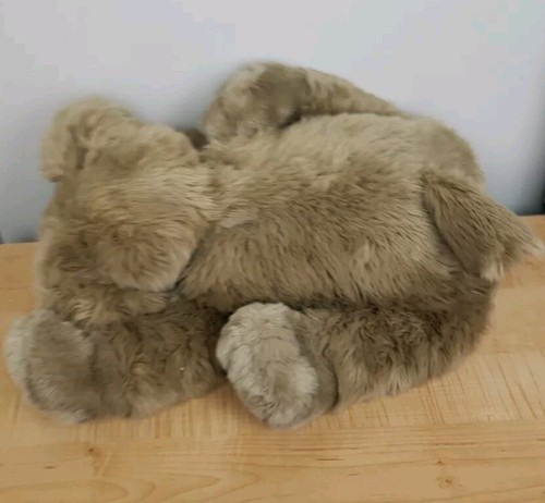 Peluche vintage Big Puppy Dog 24” Commonwealth acostado marrón esponjoso juguete Lovey - Imagen 5 de 13