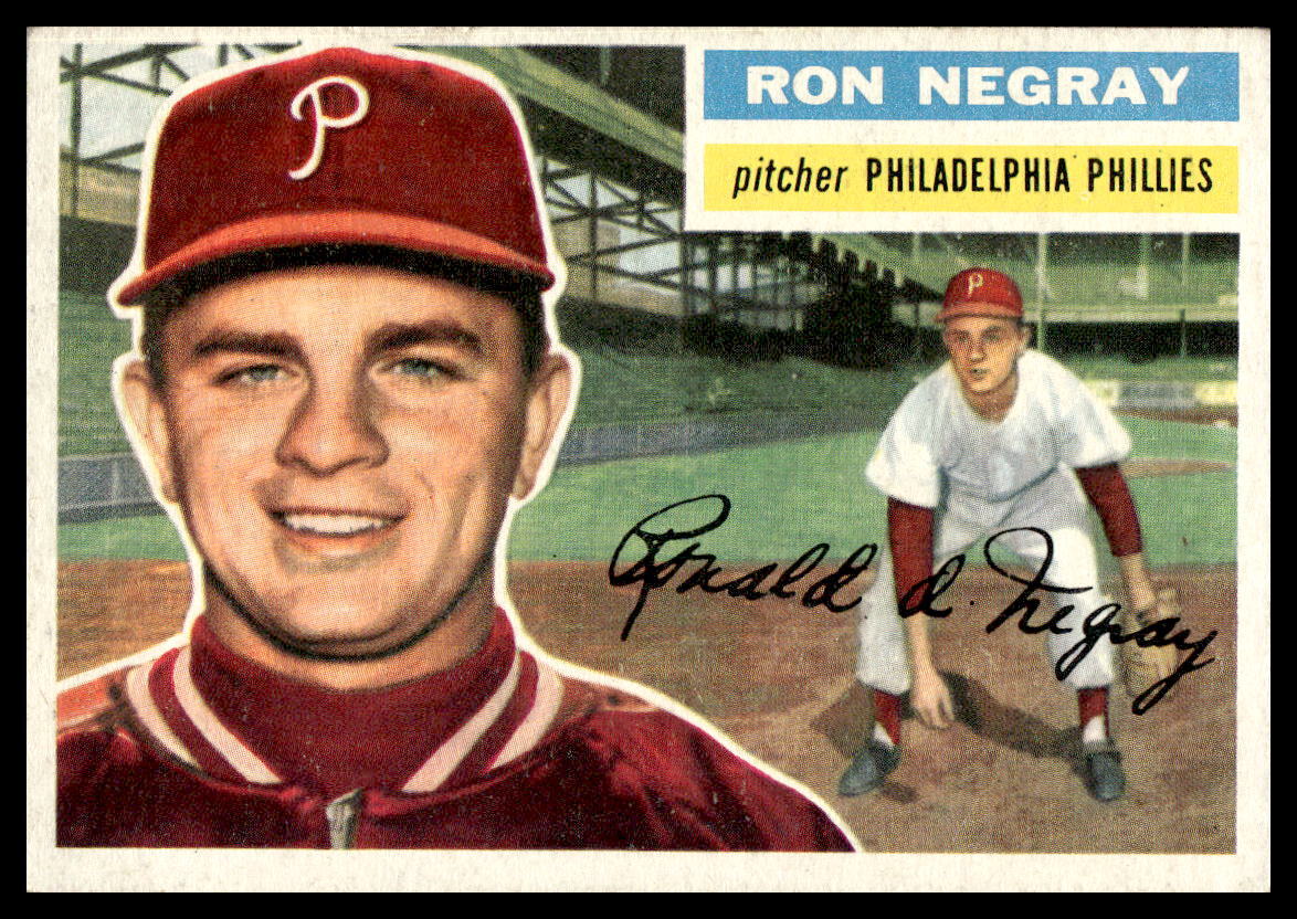1956 Topps #7 Ron Negray RC Philadelphia Phillies NR-MINT