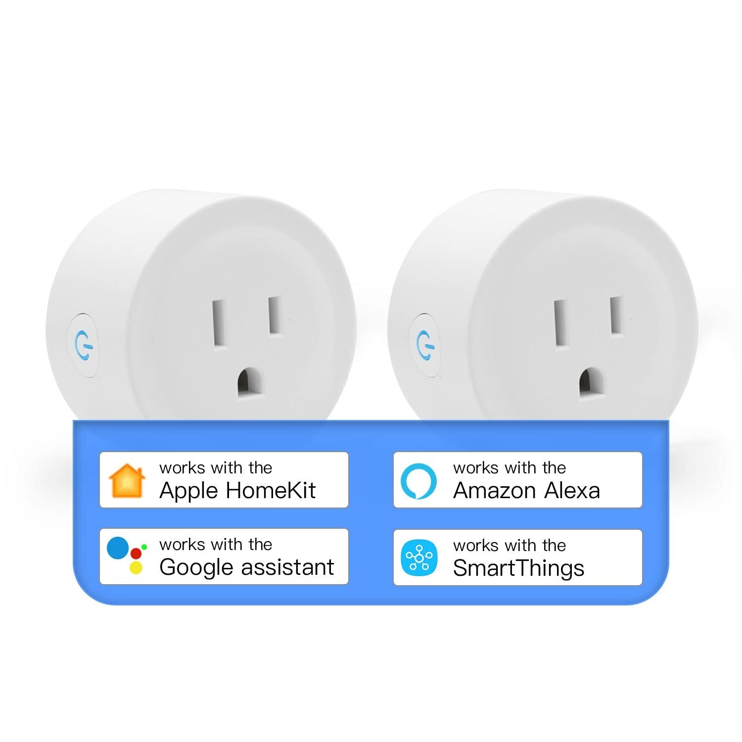 Smart Plug Mini HomeKit, Smart WiFi Outlet Socket Support Apple HomeKit, Amaz...-image