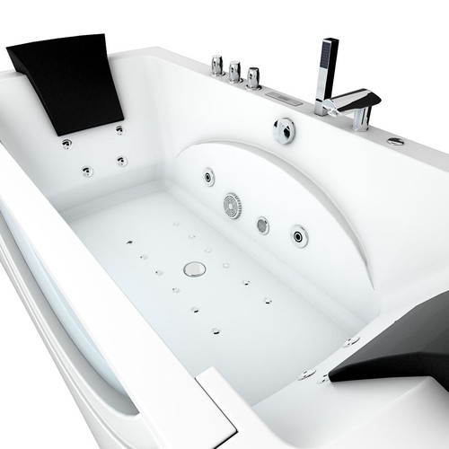 AcquaVapore Whirlpool Pool Badewanne Eckwanne Wanne W81H-A-ALL 90x180cm Reinigun - Bild 7 von 30