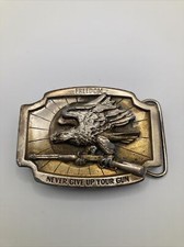 Katz 1995 E-20 Made in USA Eagle Buckle Freedom Never Give Up Your Gun