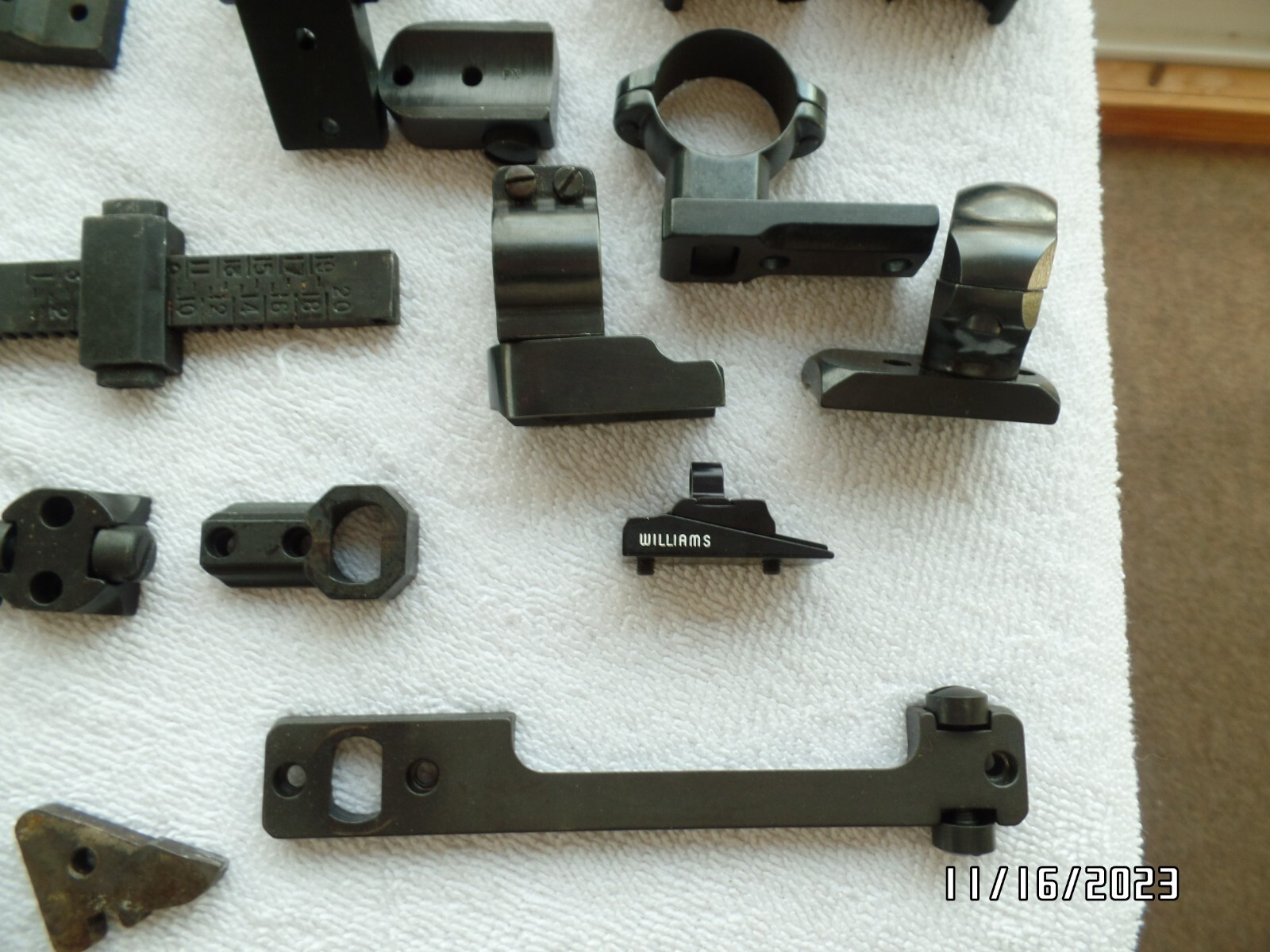 Vintage Lot SCOPE MOUNTS Sights Base Williams Sight Winchock wrench mis