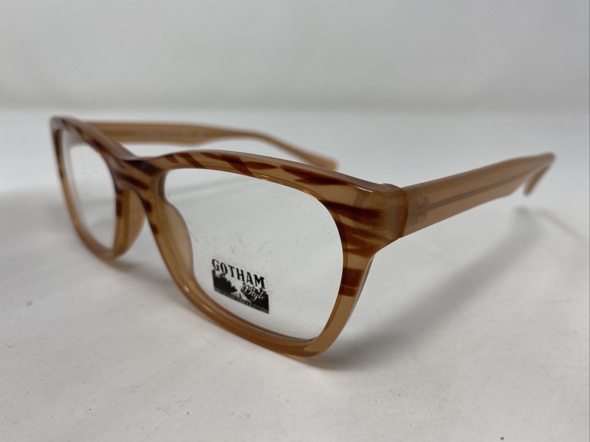 Gotham Style #238 Brown Stripe/Brown 54-17-145 Full Rim Eyeglasses