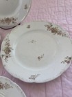4 ANTIQUE JOHN MADDOCK SONS LTD ROYAL VITREOUS Dinner Plate Floral Vine Pattern — photo 4