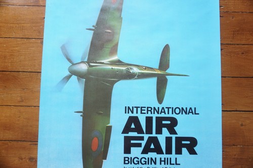 1978 Biggin Hill International Air Show Original Aviation Poster R T Fowler VGC - Picture 3 of 5