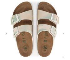 Birkenstock Arizona Grooved platform vegan Papillio watercolor pink/blue EU 38