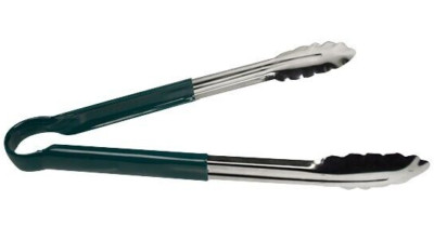 Grüne Servierzange Lebensmittelfarbe codiert Kochen Buffet 9'' oder 12''