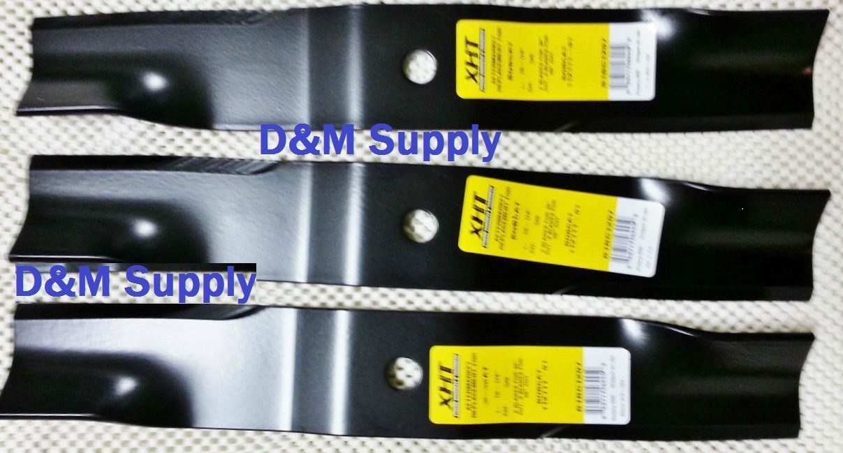 Set of 3 Heavy Duty XHT Bobcat 48" mower blades 11211101 XM series 03239 eBay