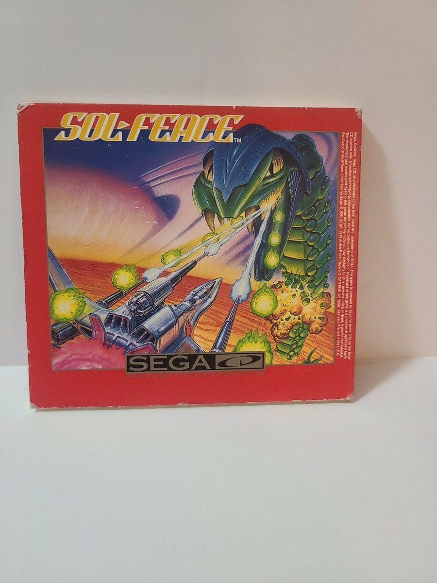 Sol-Feace (Sega CD, 1992) Complete GAME + CASE RaRe & Authentic | eBay