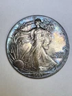 Beautiful Toned - 1987 American Silver Eagle 1 Troy Oz .999 Fine Silver