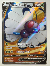 Butterfree V Full Art 177/189 Swsh03 Darkness Ablaze POKEMON TCG FREE SHIPPING 
