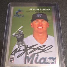 Topps Chrome Platinum Anniversary Peyton Burdick Marlins Rookie Base #61
