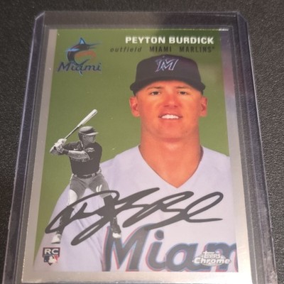 Topps Chrome Platinum Anniversary Peyton Burdick Marlins Rookie Base #61