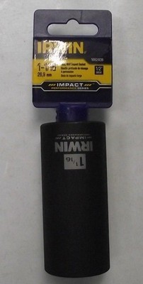 IRWIN Tools 1882406 1-1/16'' Impact Series 1/2'' Drive 6pt Deep Well Socket