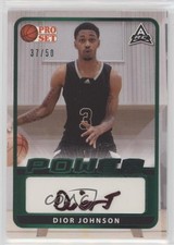 2021-22 Leaf Pro Set Power Base Green Spectrum Foil 37/50 Dior Johnson Auto 0tw4