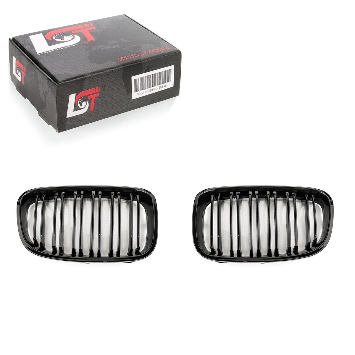 Front Grille Kidney Double Bar Glossy For BMW 1 Series F20 F21 11-15