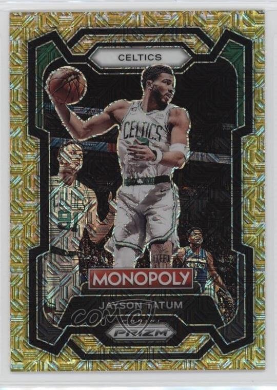 2023-24 Panini Prizm Monopoly Millionaire Gold Mojo 255/500 Jayson Tatum #7 0ni1